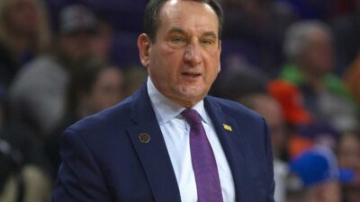 Mike Krzyzewski in a suit