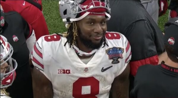 Trey Sermon smirk