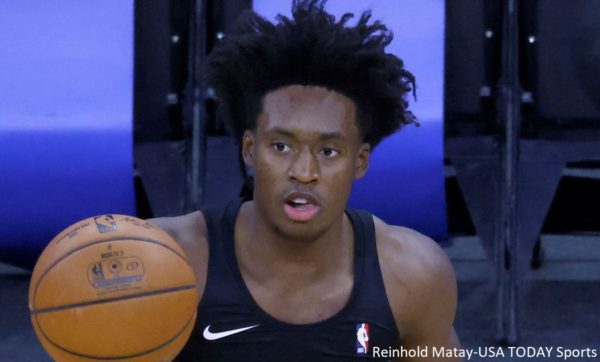 Collin Sexton during warmups