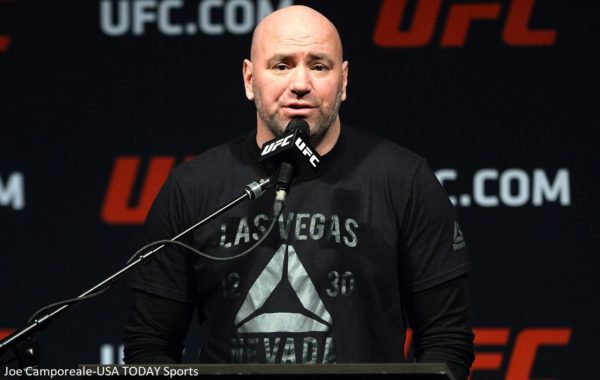 Dana White at a press conference