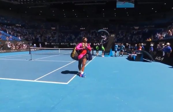 Serena Williams gesture
