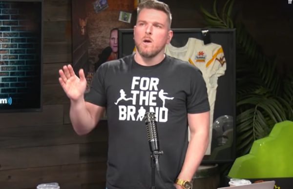 Pat McAfee talking on his show