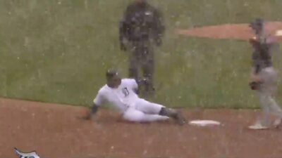 Miguel Cabrera snow slide