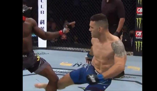 video of chris weidman leg break