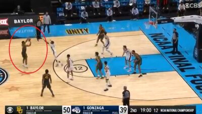 Jared Butler 3-pointer
