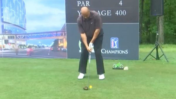 Charles Barkley golf swing