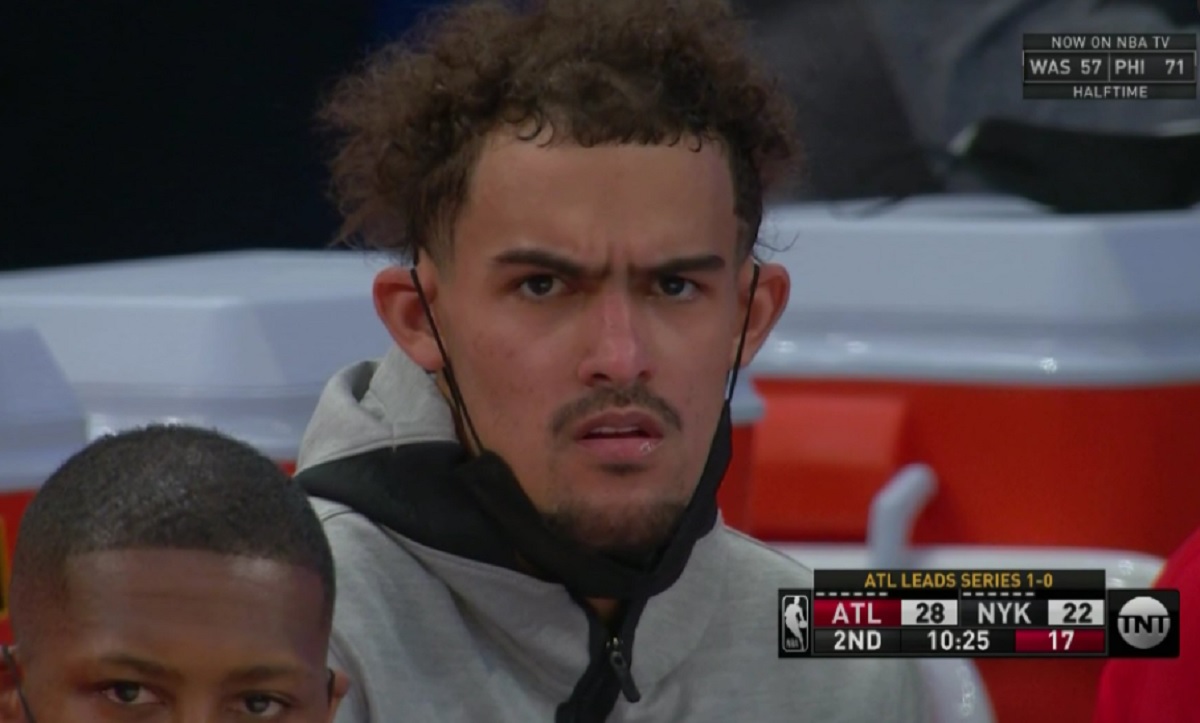 Knicks fans taunted Trae Young on Wednesday night about balding after being...