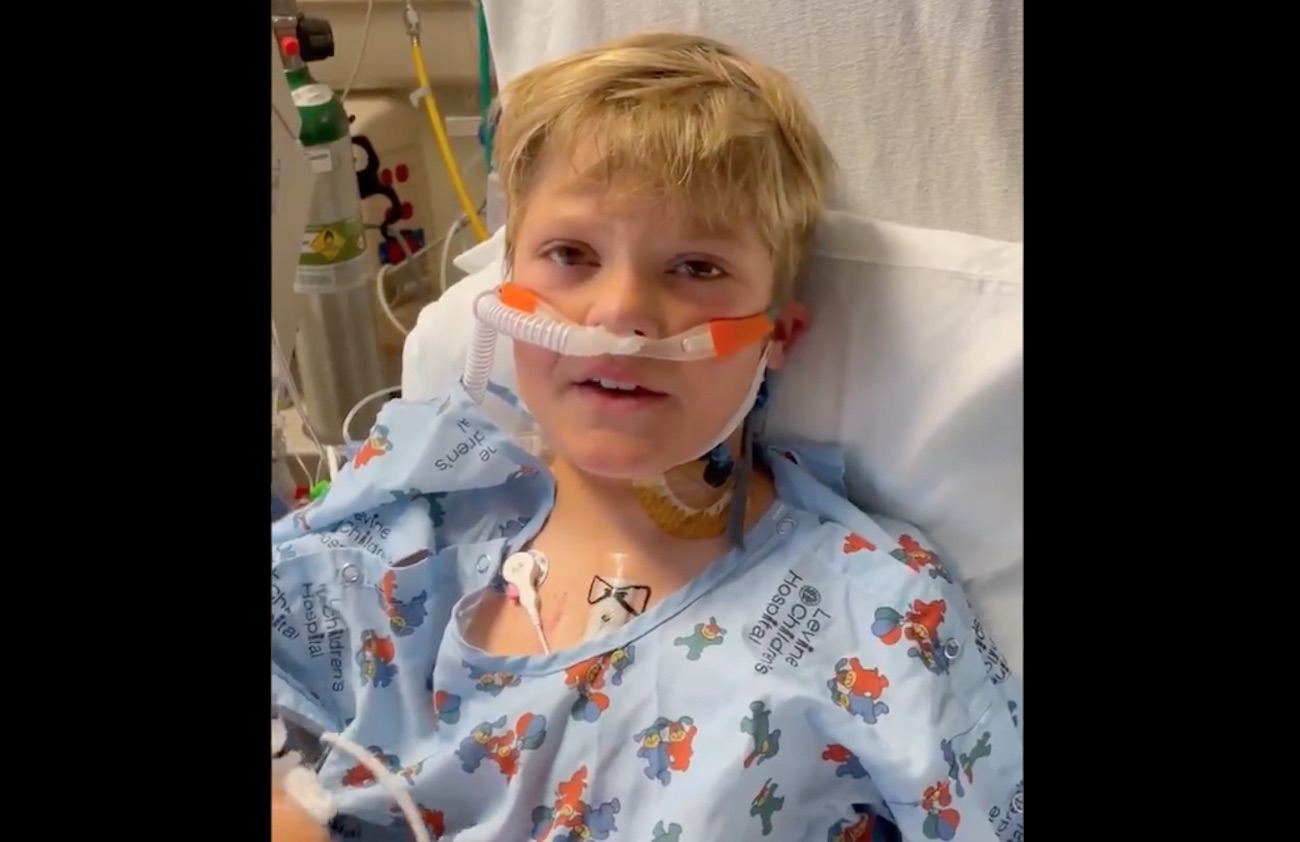 Greg Olsen shares video of son sharing heart transplant news