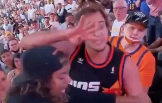 'Suns in 4' fan fight guy goes viral after sweep