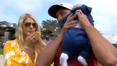 Jon Rahm wife Kelley baby Kepa