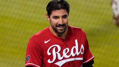 Nick Castellanos smiles