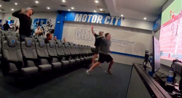 Video: Lions go nuts as QB David Blough's wife qualifies ...