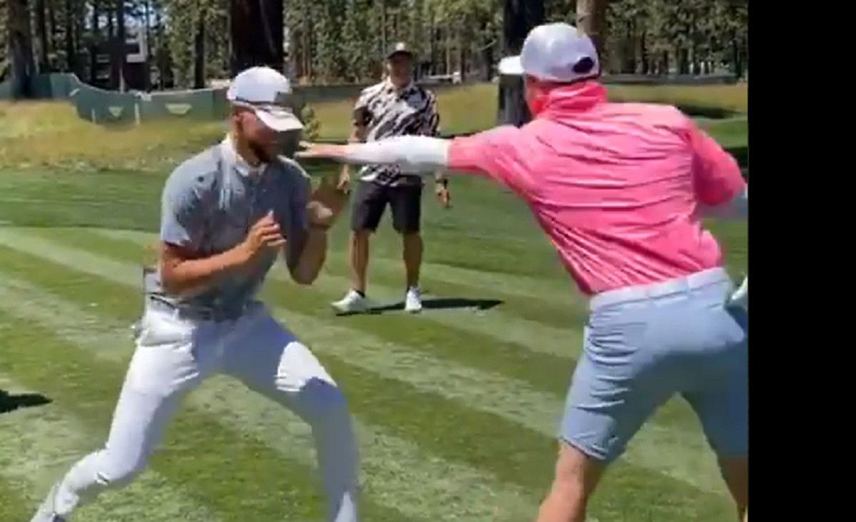 Video: Canelo Alvarez nearly knocked out Steph Curry with this punch