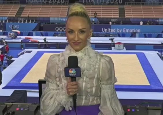 Nastia Liukin puffy shirt