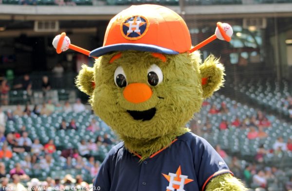 Houston Astros mascot Orbit