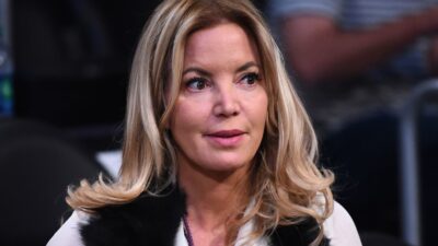 Jeanie Buss smiles