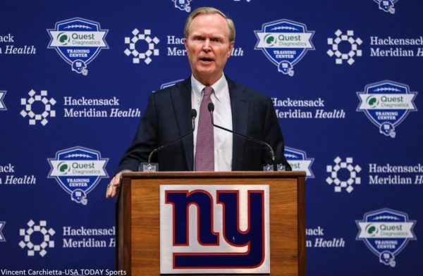 John Mara at the podium