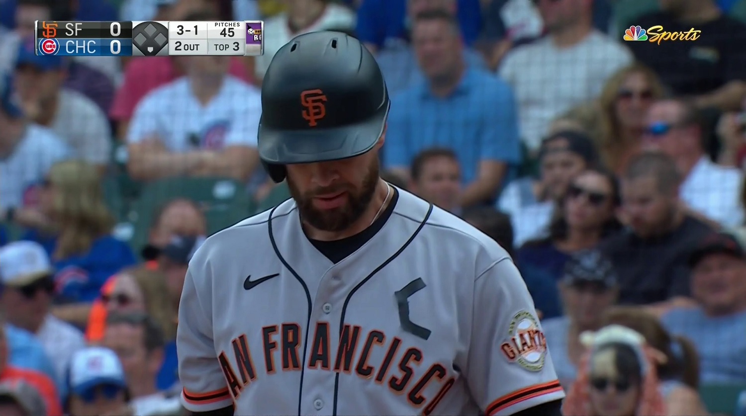 Brandon Belt with the duct tape captain patch! : r/baseball