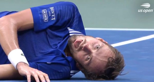 Daniil Medvedev dead fish FIFA celebration