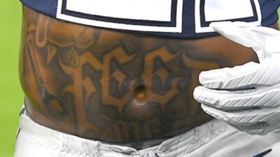 Ezekiel Elliott feed me tattoo