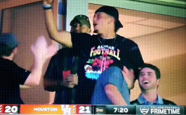 Look: Patrick Mahomes Takes In Texas Tech Win Over Houston