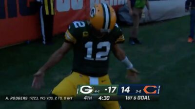 Aaron Rodgers Bears taunt