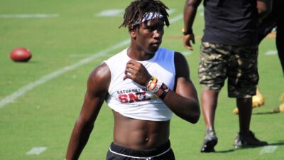 Agiye Hall works out