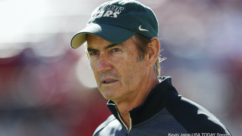 Art Briles coaches at Baylor