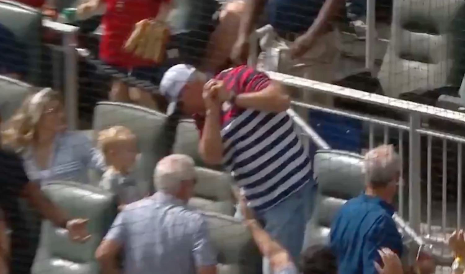 Watch: Chipper Jones drops foul ball at Braves game