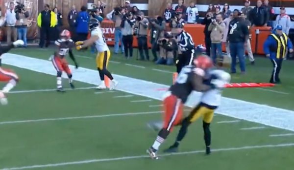 Chris Boswell gets hit