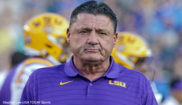 Ed Orgeron during a game