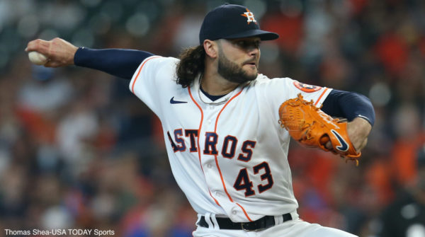 Lance McCullers delivers a pitch