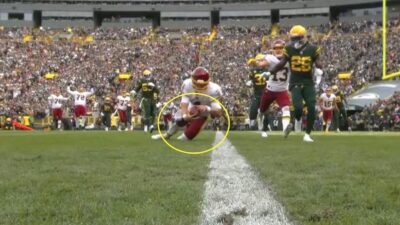 Taylor Heinicke goal line dive