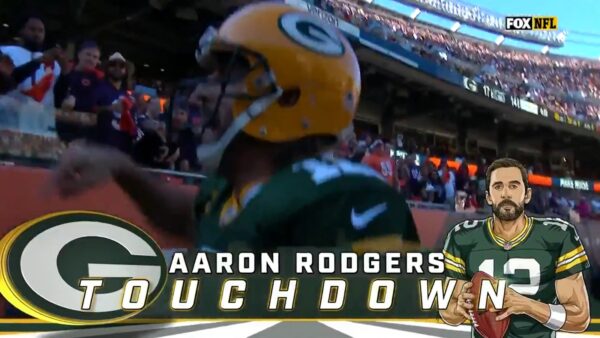 Video Aaron Rodgers Savagely Trash Talks Bears Fans After Touchdown 8741