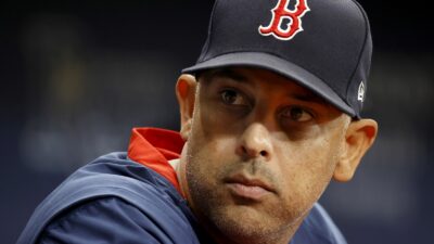 Close-up of Alex Cora face