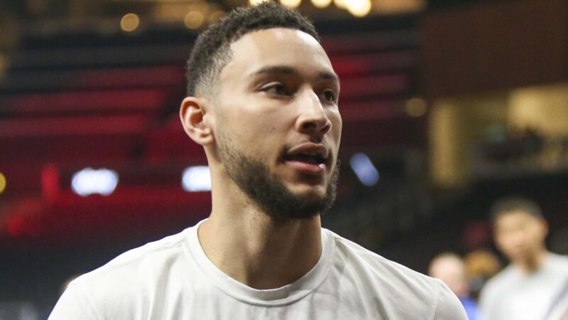 Ben Simmons with a shirt on