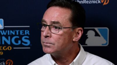 Bob Melvin speaking to media