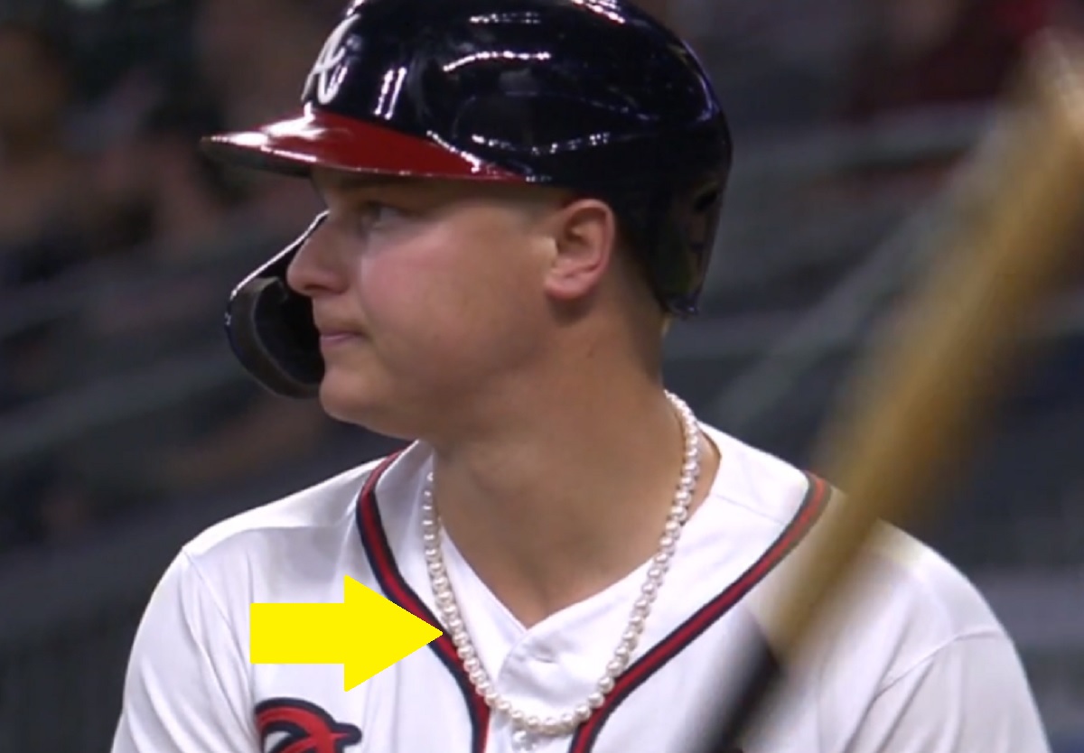 Why does Joc Pederson wear pearls?