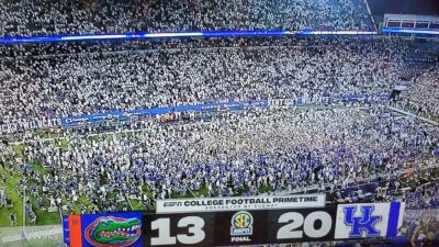 Kentucky fans storm field