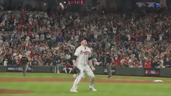 Tyler Matzek celebrates