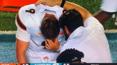 Tyler Van Dyke crying
