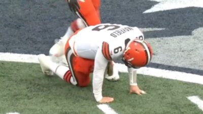 Baker Mayfield suffered an injury
