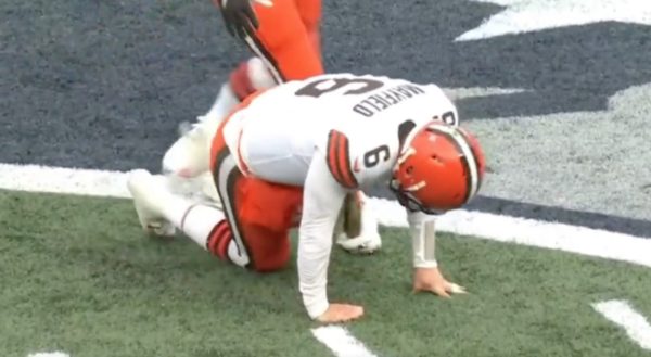 Baker Mayfield suffered an injury