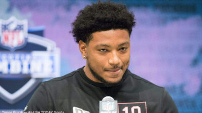 Malik Harrison at the NFL Combine