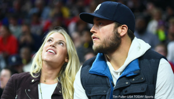 Matthew Stafford and his wife Kelly