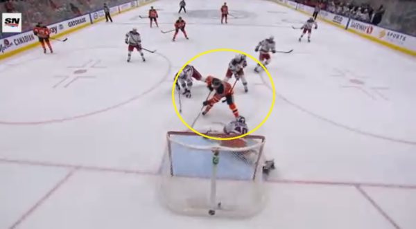 Connor McDavid scores