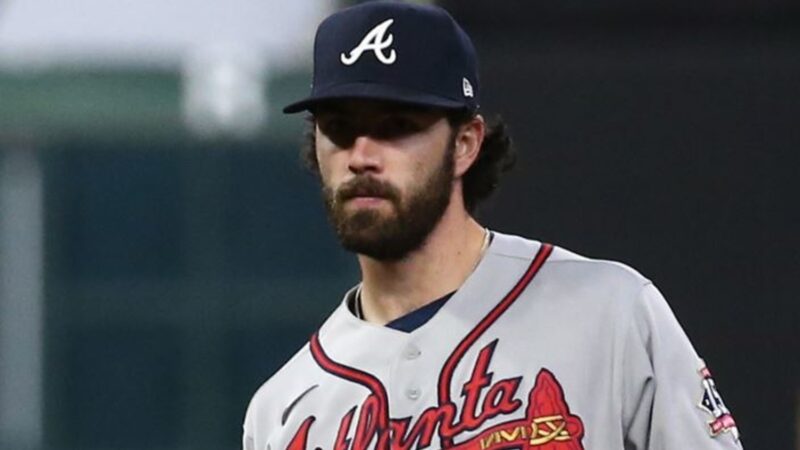 Dansby Swanson in his Braves uniform