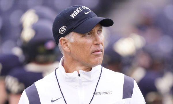 Dave Clawson coaching Wake Forest