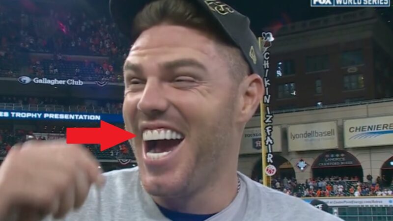 Freddie Freeman's teeth