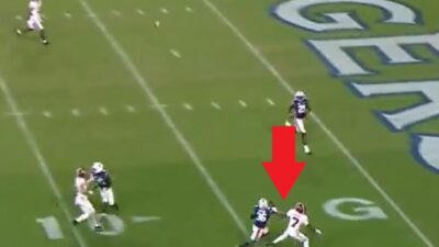 Jacorey Brooks pushes off